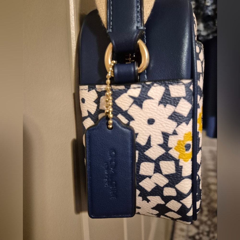 Coach Jamie Camera Crossbody Deep Blue Multi NWT - Picture 4 of 10
